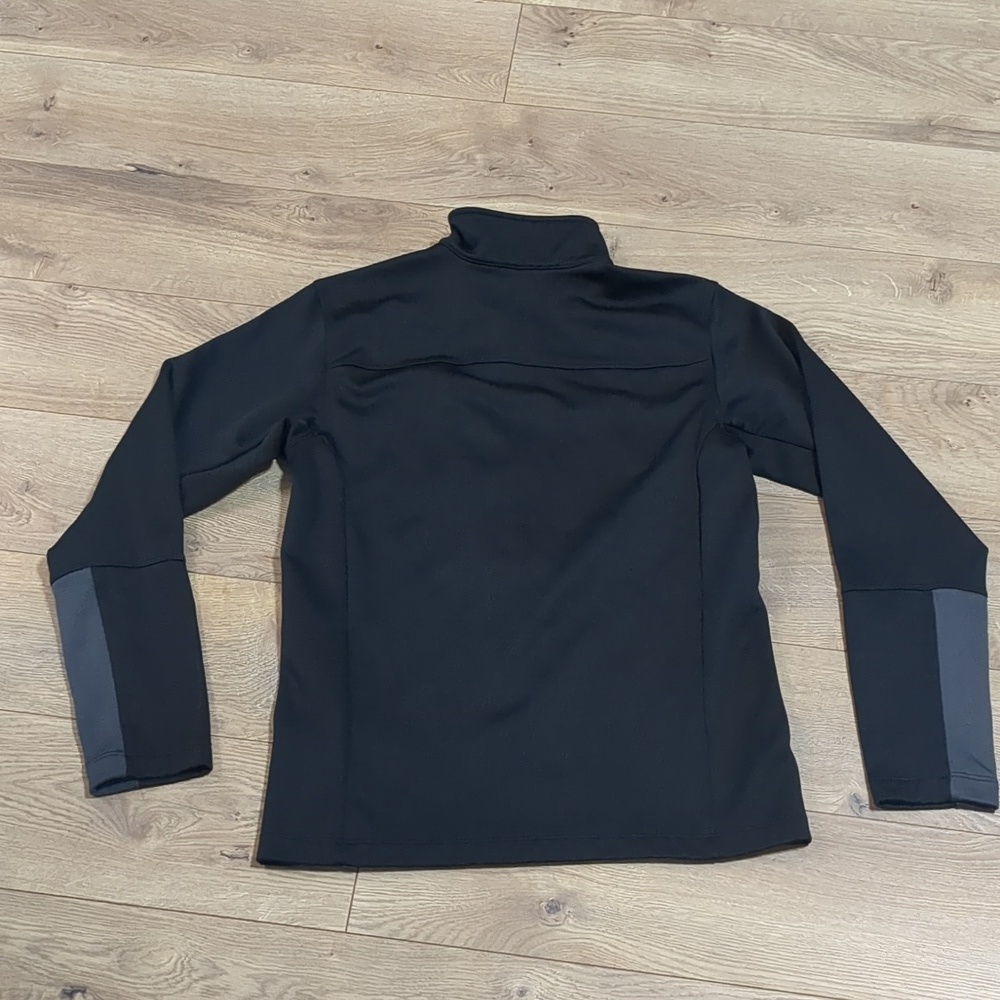 The North Face Men's Solid Black w/Neon Green 1/2 Zip Pullover Jacket Size Small - Picture 2 of 8